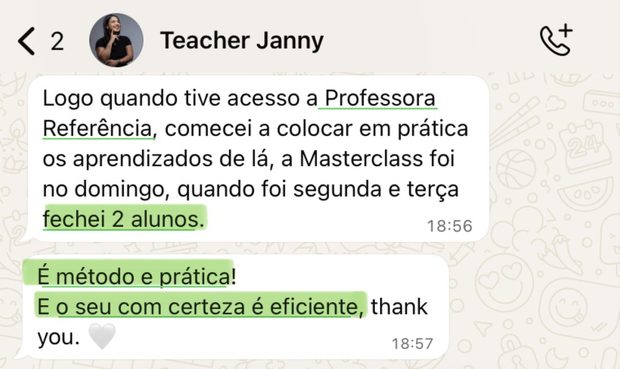 Depoimento de aluna